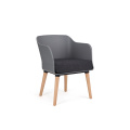 Simple design Upholstered seat arm fabric leisure chair